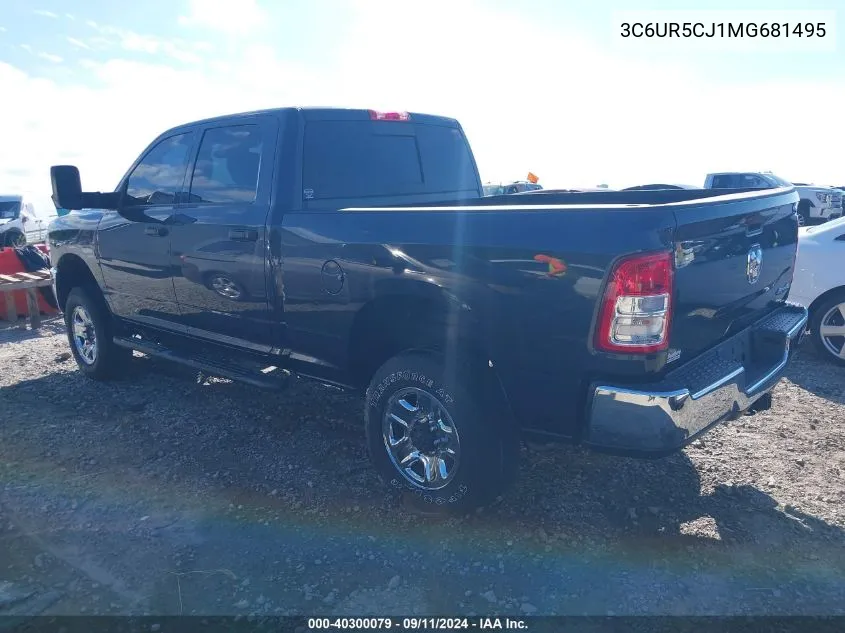 2021 Ram 2500 Tradesman 4X4 6'4 Box VIN: 3C6UR5CJ1MG681495 Lot: 40300079