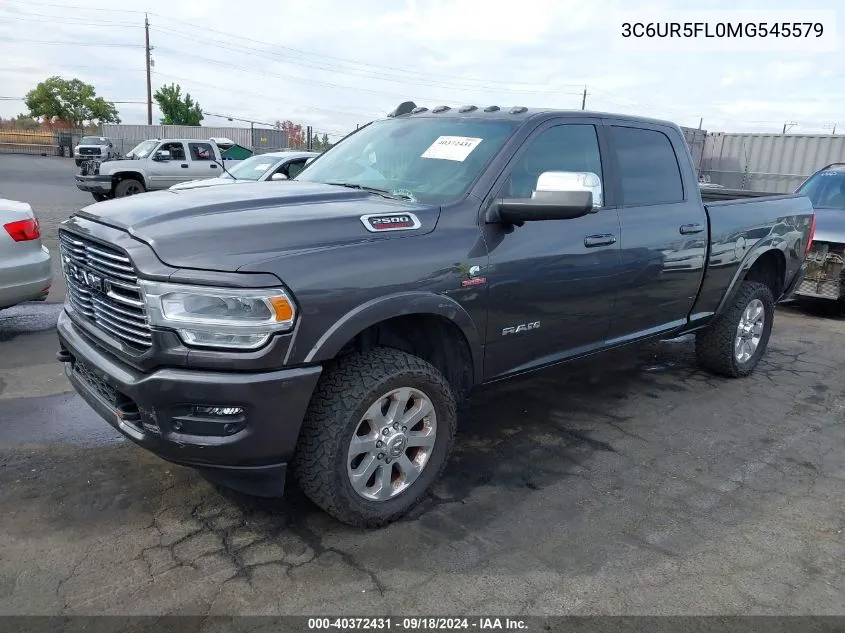 2021 Ram 2500 Laramie 4X4 6'4 Box VIN: 3C6UR5FL0MG545579 Lot: 40372431