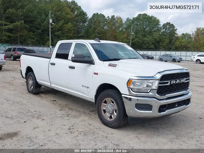 2021 Ram 2500 Tradesman 4X2 8' Box VIN: 3C6UR4HJ7MG572171 Lot: 40410971