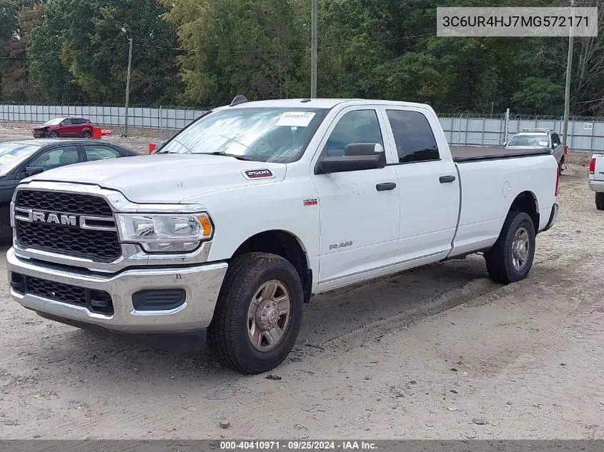 2021 Ram 2500 Tradesman 4X2 8' Box VIN: 3C6UR4HJ7MG572171 Lot: 40410971