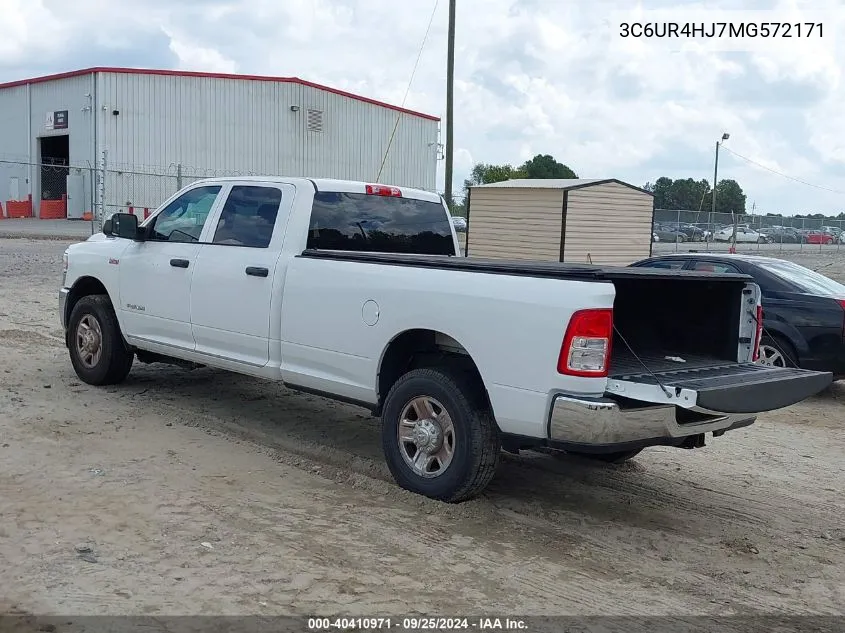 3C6UR4HJ7MG572171 2021 Ram 2500 Tradesman 4X2 8' Box