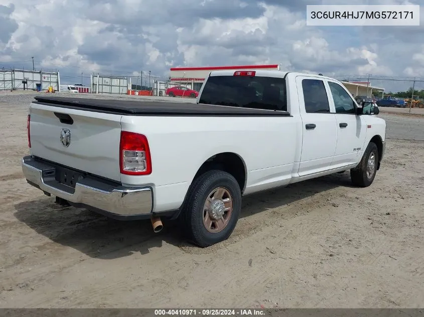 2021 Ram 2500 Tradesman 4X2 8' Box VIN: 3C6UR4HJ7MG572171 Lot: 40410971