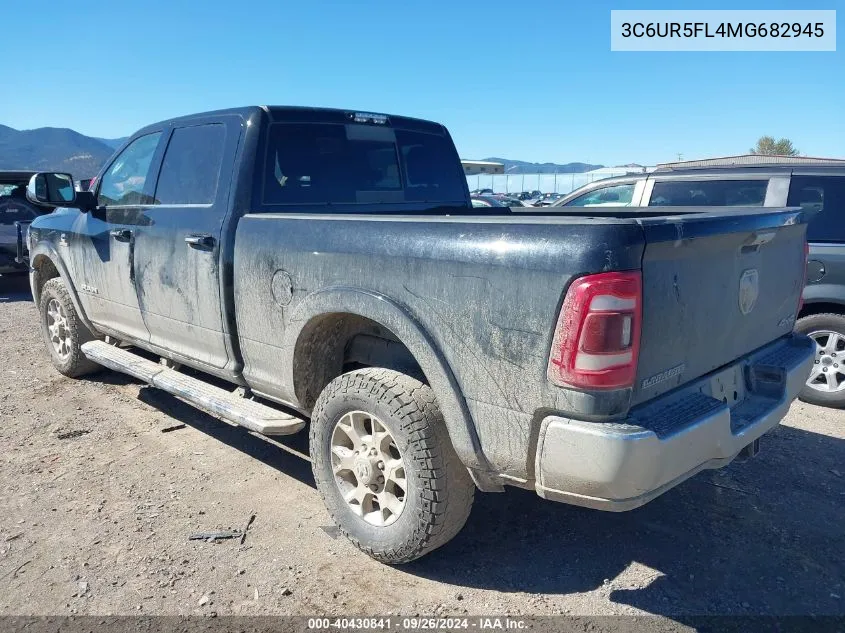 2021 Ram 2500 Laramie VIN: 3C6UR5FL4MG682945 Lot: 40430841