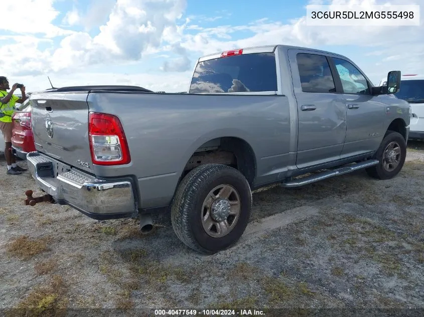 2021 Ram 2500 Big Horn 4X4 6'4 Box VIN: 3C6UR5DL2MG555498 Lot: 40477549