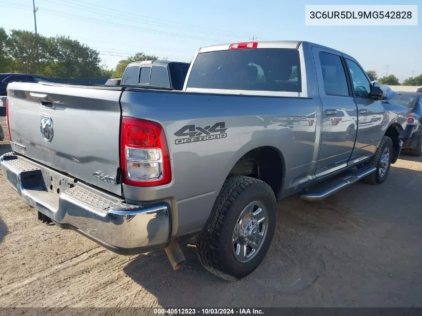 2021 Ram 2500 Big Horn 4X4 6'4 Box VIN: 3C6UR5DL9MG542828 Lot: 40512523