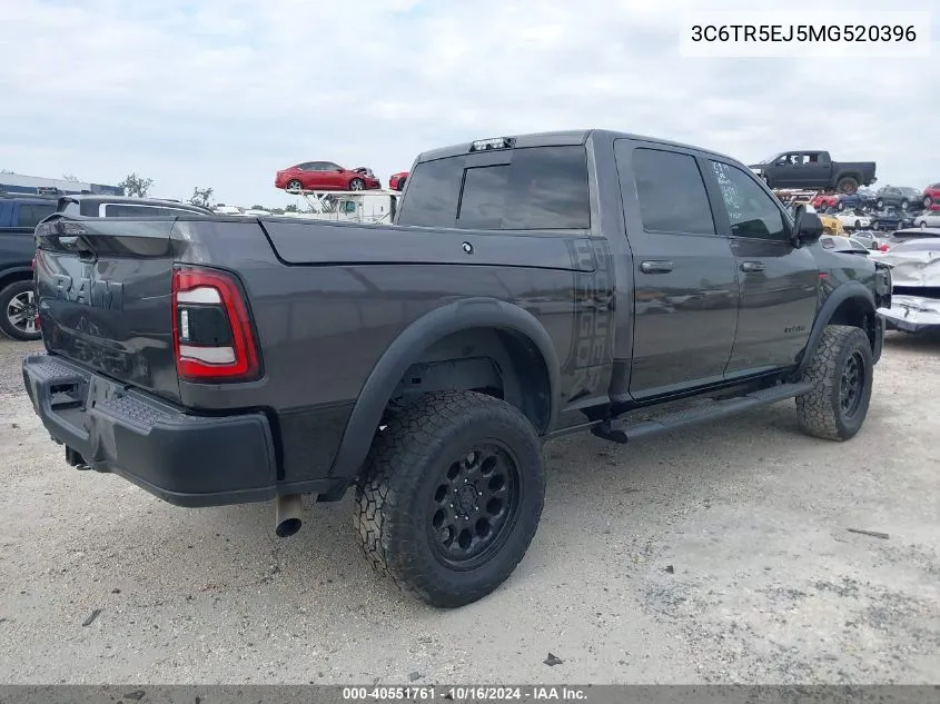 2021 Ram 2500 Power Wagon 4X4 6'4 Box VIN: 3C6TR5EJ5MG520396 Lot: 40551761