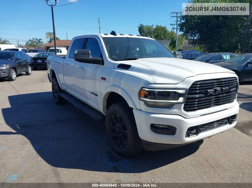 2021 Ram 2500 Laramie 4X4 6'4 Box VIN: 3C6UR5FJ4MG630746 Lot: 40565640