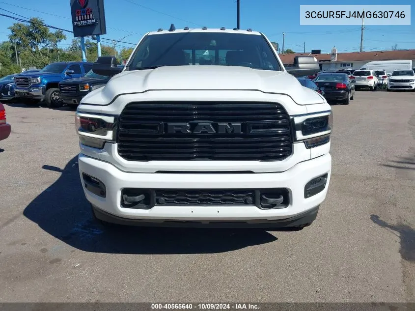 2021 Ram 2500 Laramie 4X4 6'4 Box VIN: 3C6UR5FJ4MG630746 Lot: 40565640