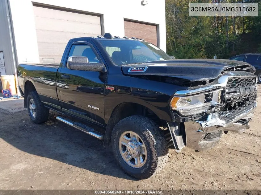 2021 Ram 2500 Tradesman 4X4 8' Box VIN: 3C6MR5AJ0MG515682 Lot: 40568240