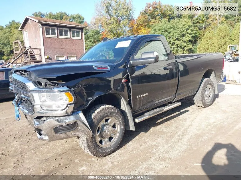 2021 Ram 2500 Tradesman 4X4 8' Box VIN: 3C6MR5AJ0MG515682 Lot: 40568240