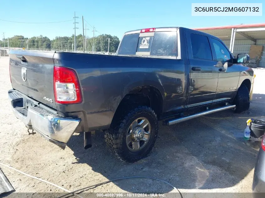 2021 Ram 2500 Tradesman 4X4 6'4 Box VIN: 3C6UR5CJ2MG607132 Lot: 40597996