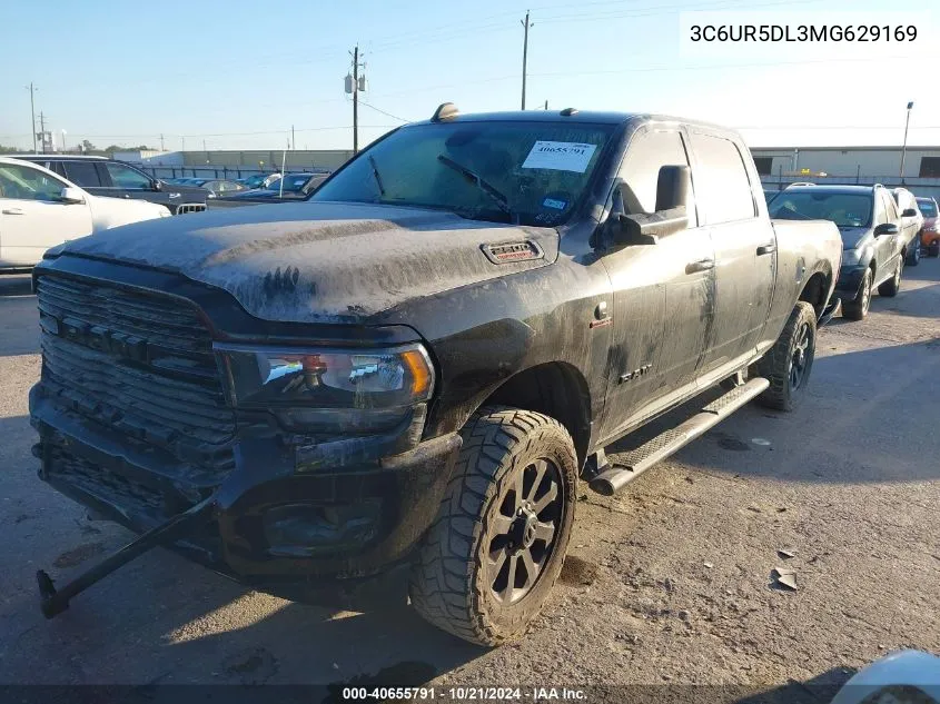 2021 Ram 2500 VIN: 3C6UR5DL3MG629169 Lot: 40655791