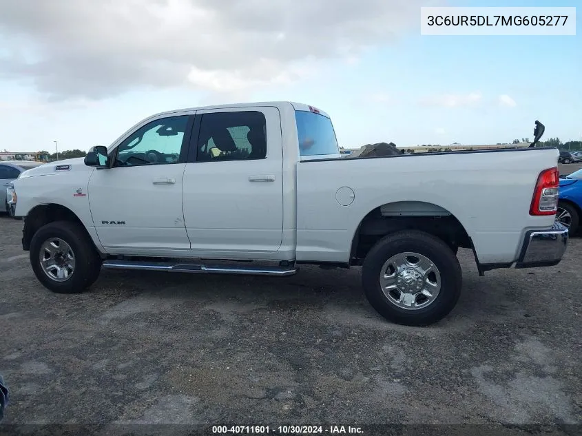 2021 Ram 2500 Big Horn 4X4 6'4 Box VIN: 3C6UR5DL7MG605277 Lot: 40711601