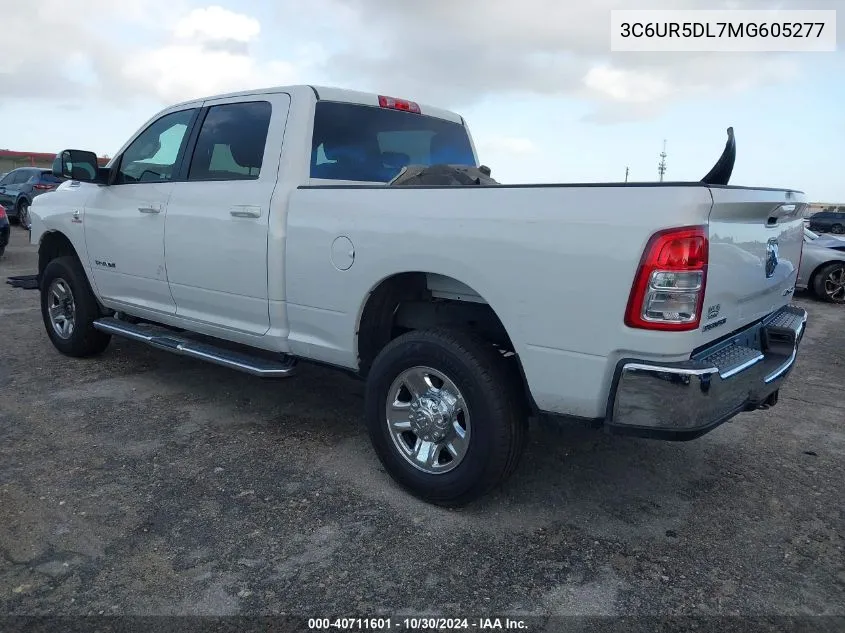 2021 Ram 2500 Big Horn 4X4 6'4 Box VIN: 3C6UR5DL7MG605277 Lot: 40711601