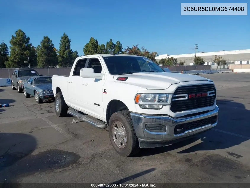 2021 Ram 2500 Big Horn 4X4 6'4 Box VIN: 3C6UR5DL0MG674408 Lot: 40752633