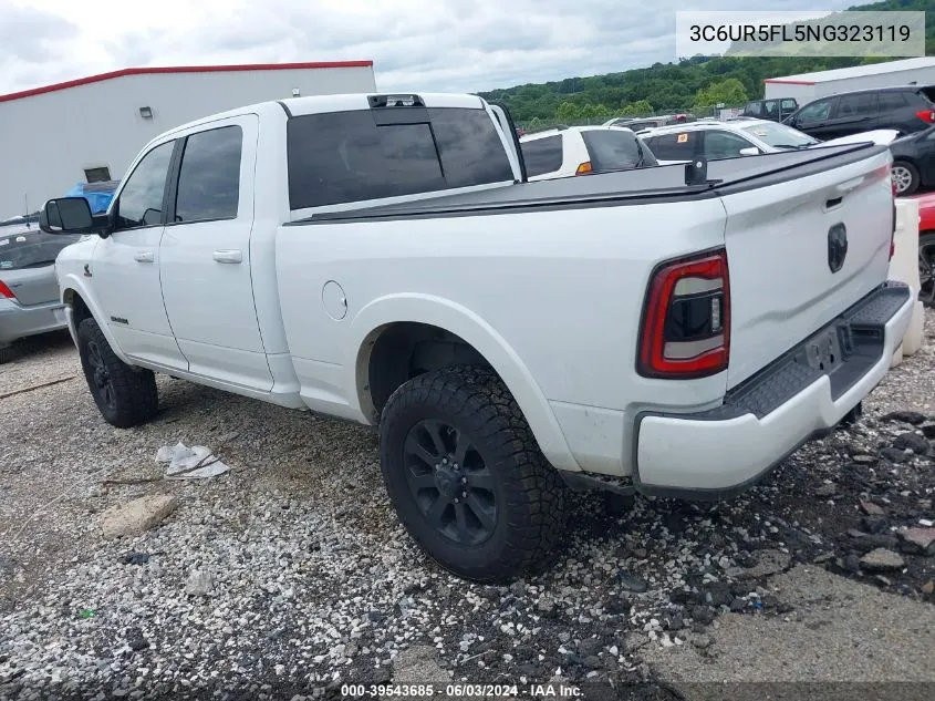 2022 Ram 2500 Laramie 4X4 6'4 Box VIN: 3C6UR5FL5NG323119 Lot: 39543685