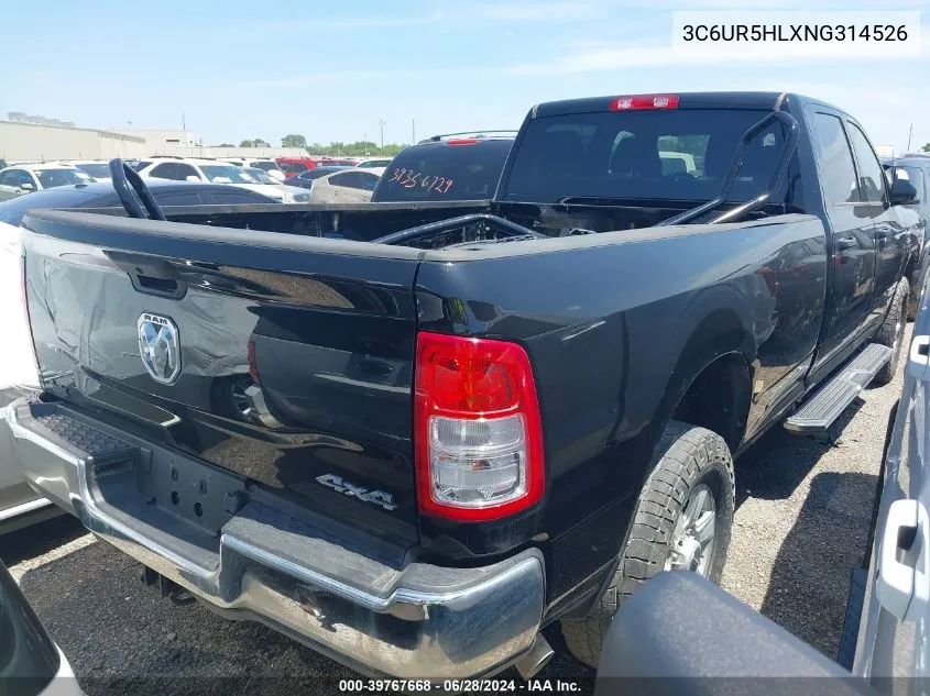 2022 Ram 2500 Tradesman 4X4 8' Box VIN: 3C6UR5HLXNG314526 Lot: 39767668