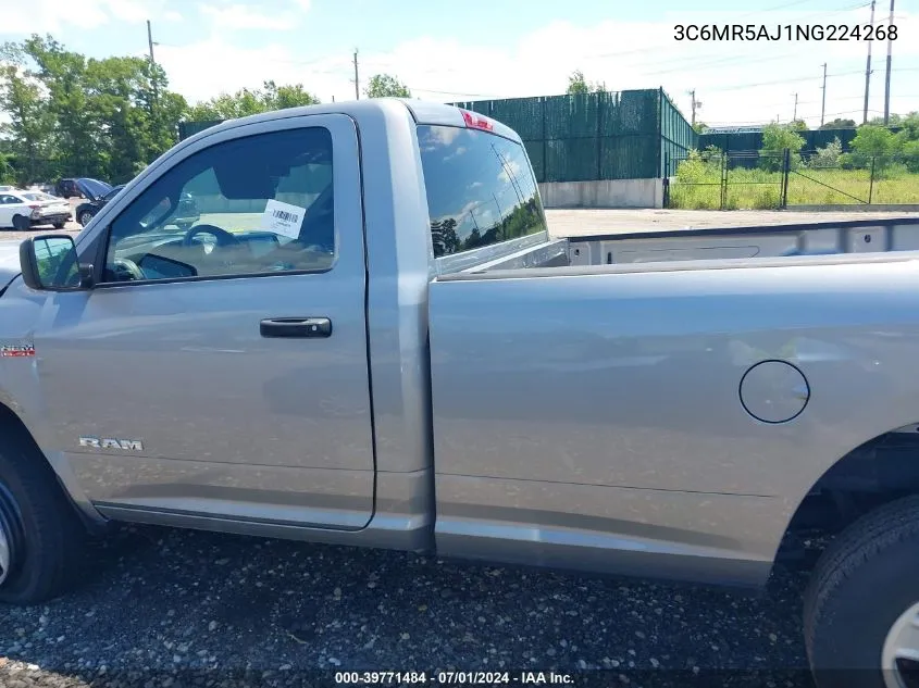 2022 Ram 2500 Tradesman Regular Cab 4X4 8' Box VIN: 3C6MR5AJ1NG224268 Lot: 39771484