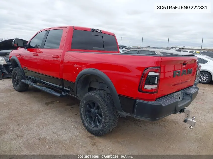 2022 Ram 2500 Power Wagon 4X4 6'4 Box VIN: 3C6TR5EJ6NG222831 Lot: 39774096