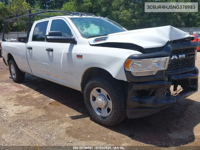 2022 Ram 2500 VIN: 3C6UR4HJ5NG378983 Lot: 39796541