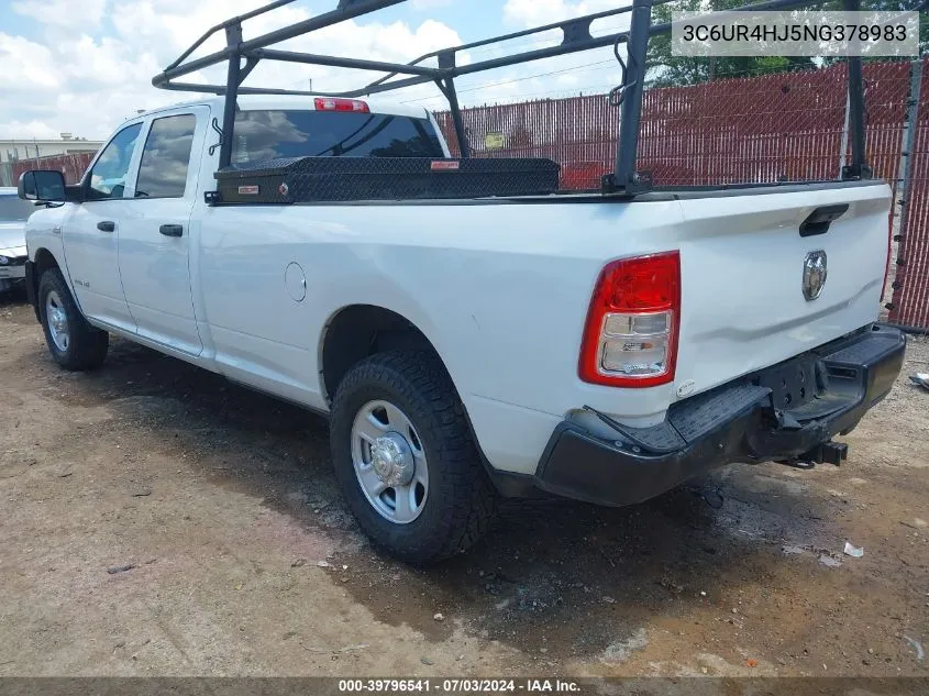 2022 Ram 2500 VIN: 3C6UR4HJ5NG378983 Lot: 39796541