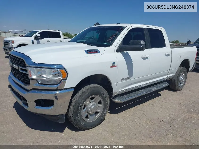 3C6UR5DL3NG248374 2022 Ram 2500 Big Horn 4X4 6'4 Box