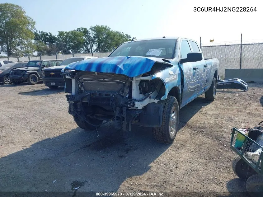 2022 Ram 2500 Tradesman VIN: 3C6UR4HJ2NG228264 Lot: 39965970