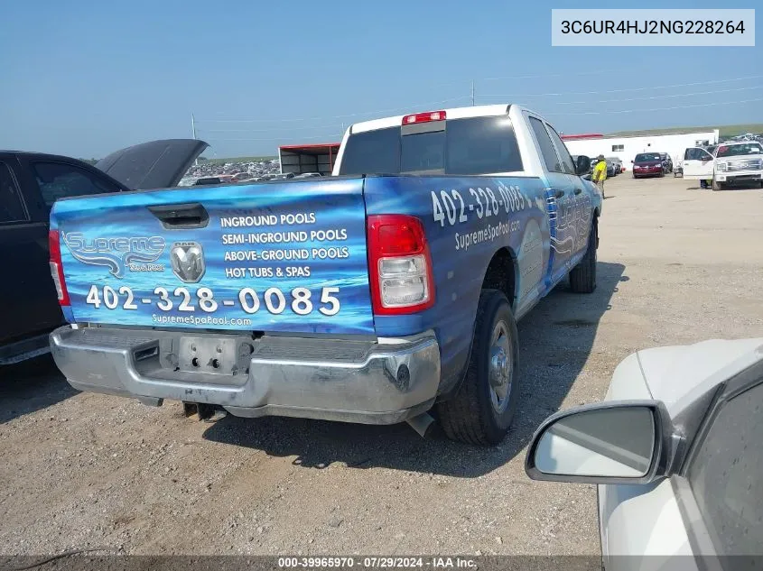 2022 Ram 2500 Tradesman VIN: 3C6UR4HJ2NG228264 Lot: 39965970