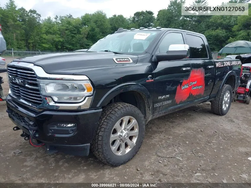 2022 Ram 2500 Laramie 4X4 6'4 Box VIN: 3C6UR5FLXNG127063 Lot: 39986821