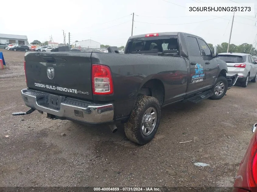 2022 Ram 2500 Tradesman 4X4 8' Box VIN: 3C6UR5HJ0NG251273 Lot: 40004859