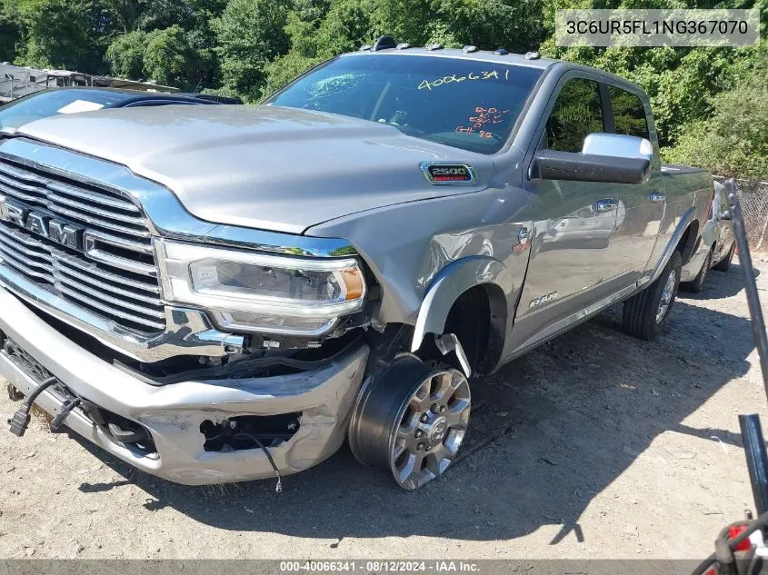 2022 Ram 2500 Laramie 4X4 6'4 Box VIN: 3C6UR5FL1NG367070 Lot: 40066341