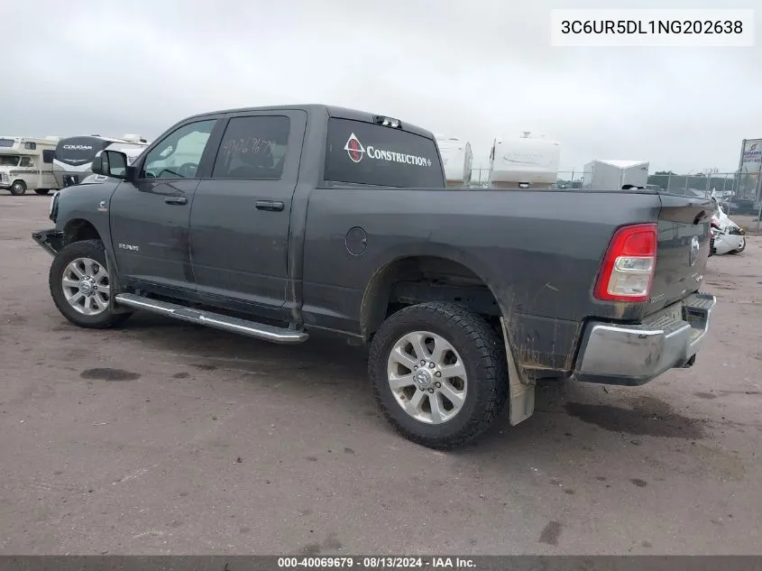 3C6UR5DL1NG202638 2022 Ram 2500 Big Horn 4X4 6'4 Box