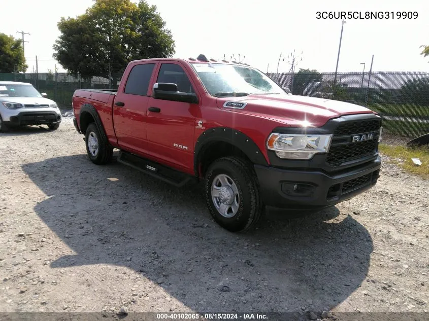 2022 Ram 2500 Tradesman 4X4 6'4 Box VIN: 3C6UR5CL8NG319909 Lot: 40102065