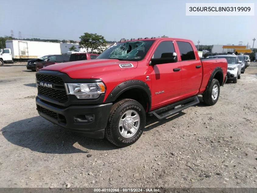 2022 Ram 2500 Tradesman 4X4 6'4 Box VIN: 3C6UR5CL8NG319909 Lot: 40102065