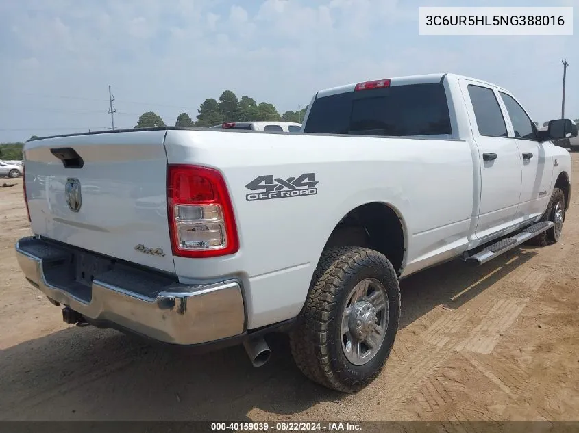 3C6UR5HL5NG388016 2022 Ram 2500 Tradesman 4X4 8' Box