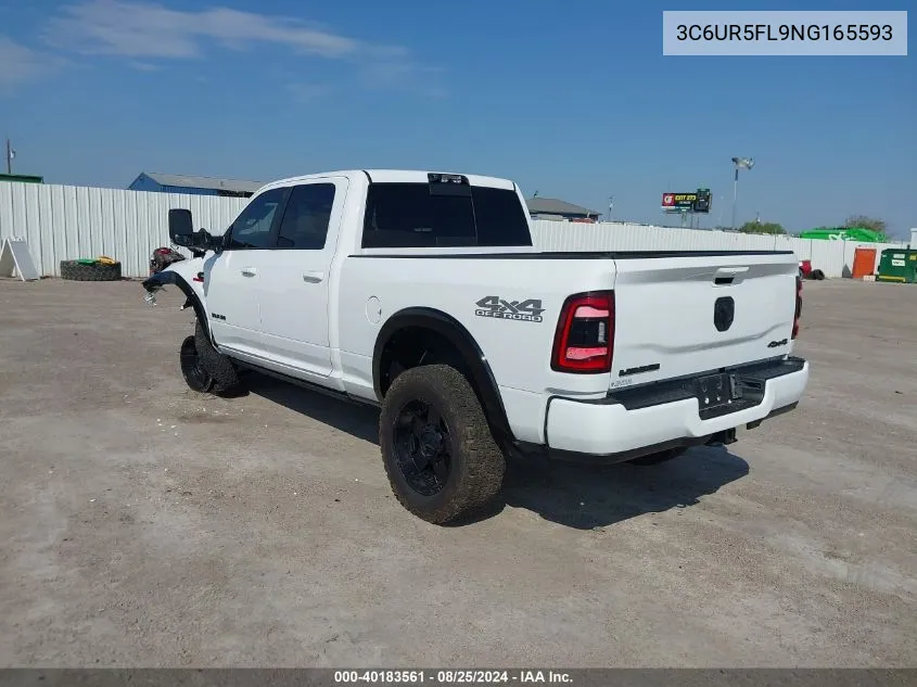 2022 Ram 2500 Laramie 4X4 6'4 Box VIN: 3C6UR5FL9NG165593 Lot: 40183561