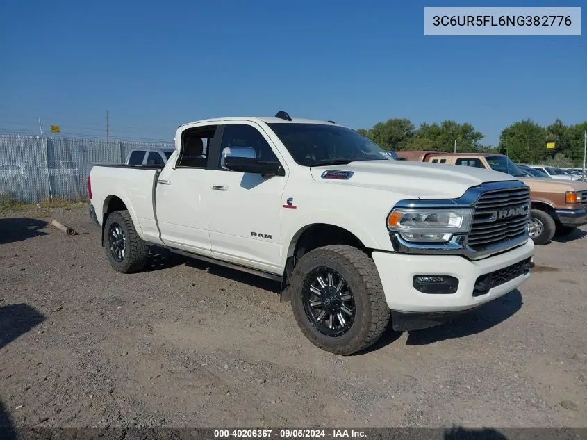 2022 Ram 2500 Laramie 4X4 6'4 Box VIN: 3C6UR5FL6NG382776 Lot: 40206367