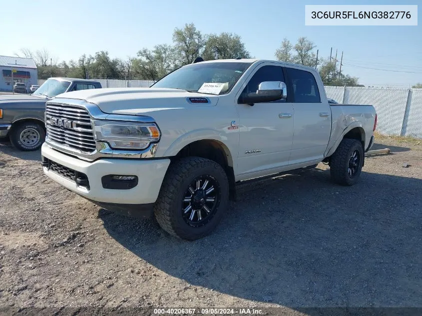 2022 Ram 2500 Laramie 4X4 6'4 Box VIN: 3C6UR5FL6NG382776 Lot: 40206367