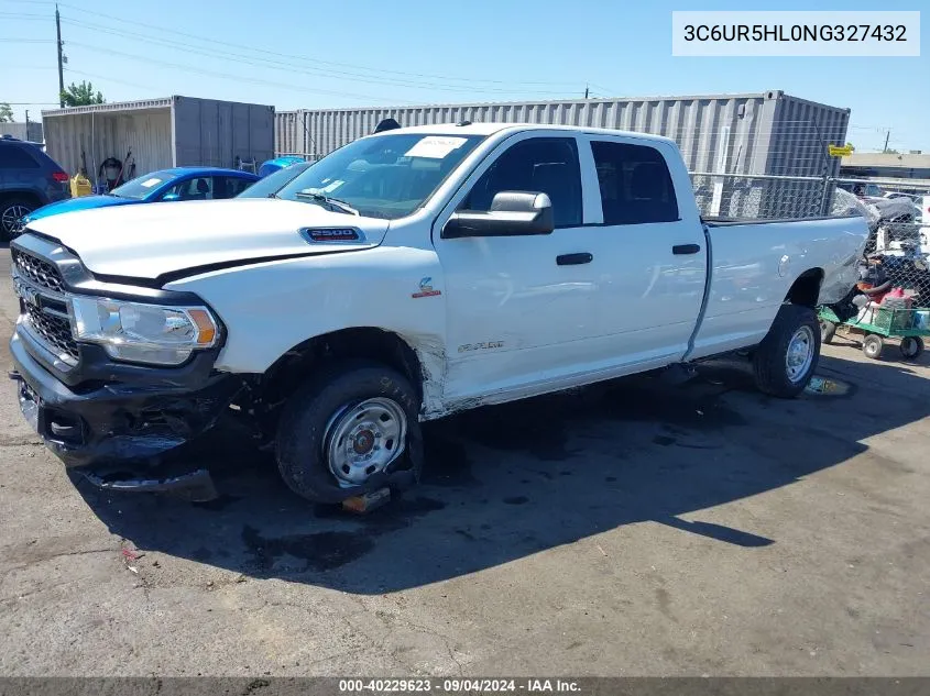 2022 Ram 2500 Tradesman 4X4 8' Box VIN: 3C6UR5HL0NG327432 Lot: 40229623