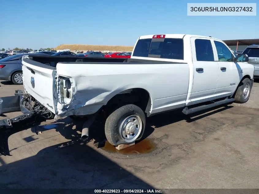 2022 Ram 2500 Tradesman 4X4 8' Box VIN: 3C6UR5HL0NG327432 Lot: 40229623