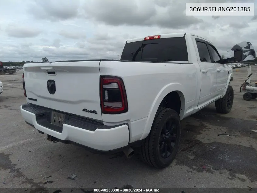 2022 Ram 2500 Laramie 4X4 6'4 Box VIN: 3C6UR5FL8NG201385 Lot: 40230330