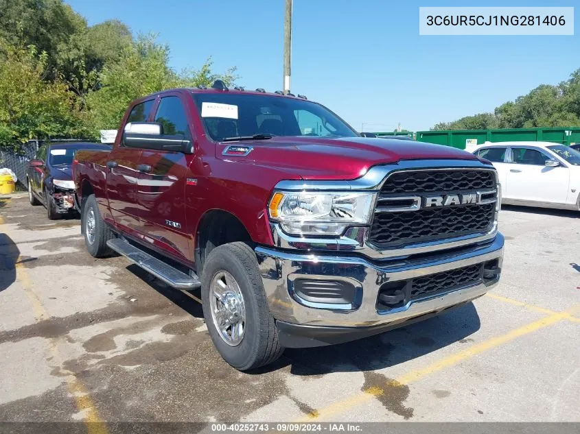 2022 Ram 2500 Tradesman 4X4 6'4 Box VIN: 3C6UR5CJ1NG281406 Lot: 40252743