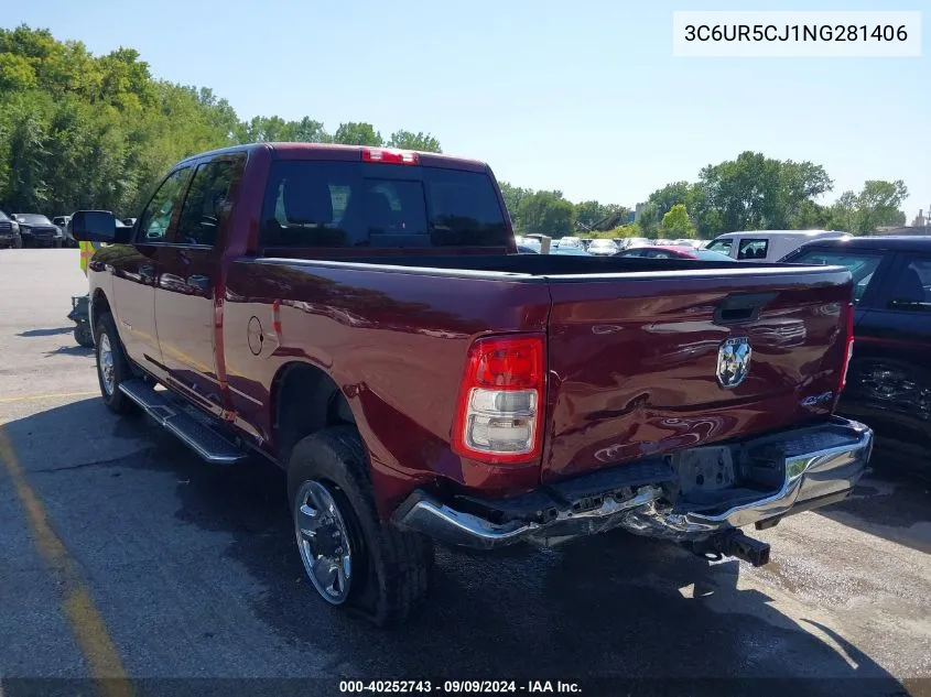 2022 Ram 2500 Tradesman 4X4 6'4 Box VIN: 3C6UR5CJ1NG281406 Lot: 40252743