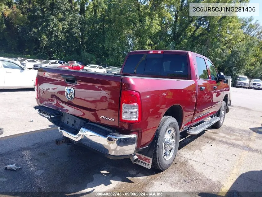 2022 Ram 2500 Tradesman 4X4 6'4 Box VIN: 3C6UR5CJ1NG281406 Lot: 40252743