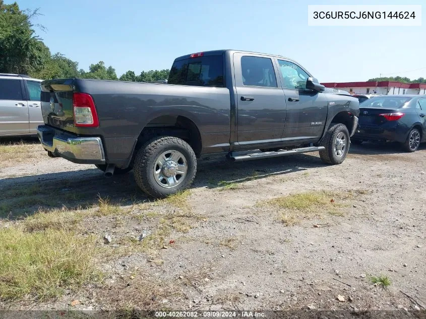 2022 Ram 2500 Tradesman 4X4 6'4 Box VIN: 3C6UR5CJ6NG144624 Lot: 40262082