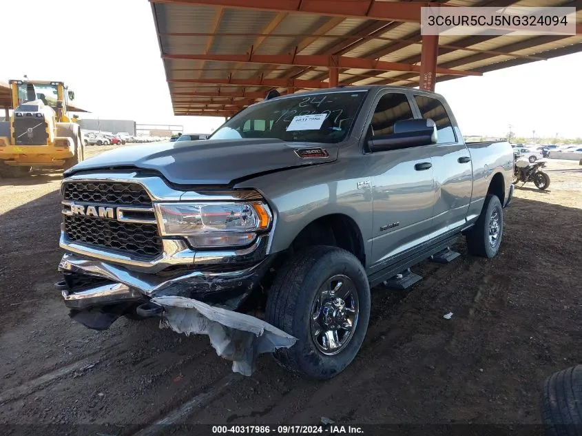 2022 Ram 2500 Tradesman 4X4 6'4 Box VIN: 3C6UR5CJ5NG324094 Lot: 40317986