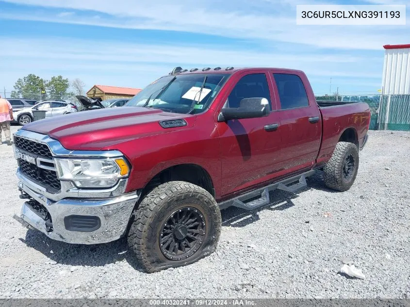 2022 Ram 2500 Tradesman 4X4 6'4 Box VIN: 3C6UR5CLXNG391193 Lot: 40320241