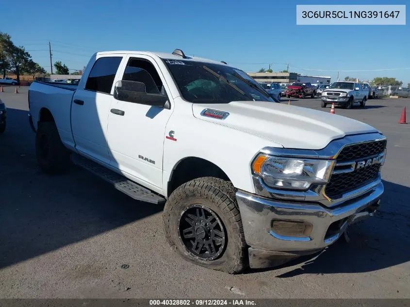 2022 Ram 2500 Tradesman VIN: 3C6UR5CL1NG391647 Lot: 40328802