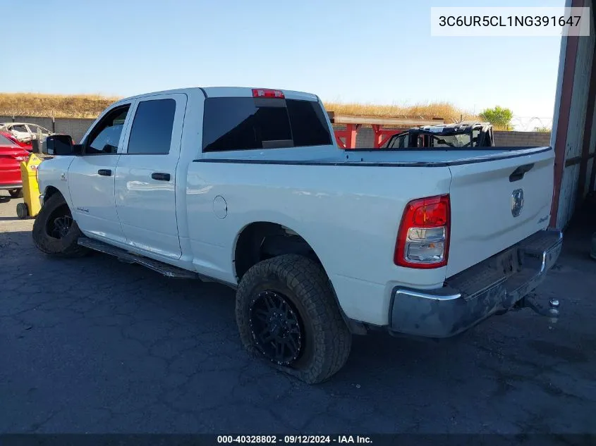 2022 Ram 2500 Tradesman VIN: 3C6UR5CL1NG391647 Lot: 40328802