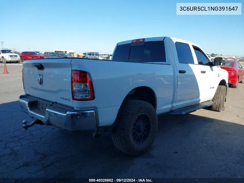 2022 Ram 2500 Tradesman VIN: 3C6UR5CL1NG391647 Lot: 40328802